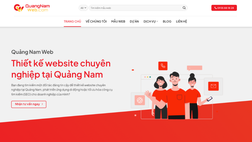 Giới thiệu thiết kế web Quảng Nam Web